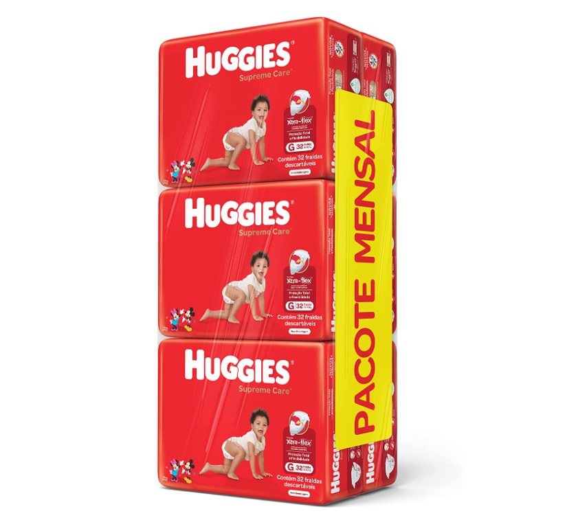 Fralda Huggies Supreme Care G – 192 Fraldas