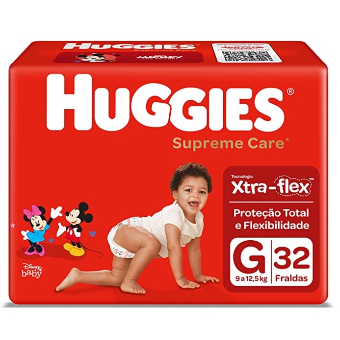 Fralda Huggies Supreme Care G – 32 fraldas