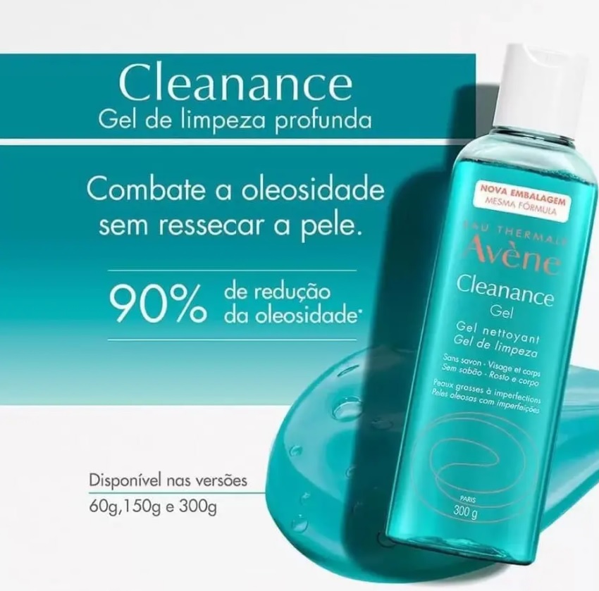 Gel de Limpeza Facial Avène – Cleanance Gel