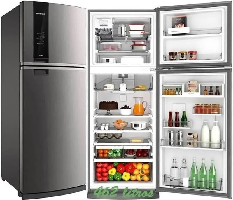 Geladeira Brastemp Frost Free 2 Portas BRM56 462L Inox
