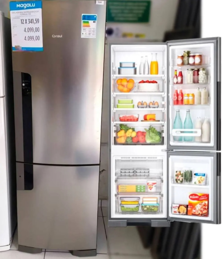 Geladeira/Refrigerador Consul Frost Free Duplex – Evox 397L CRE44AK