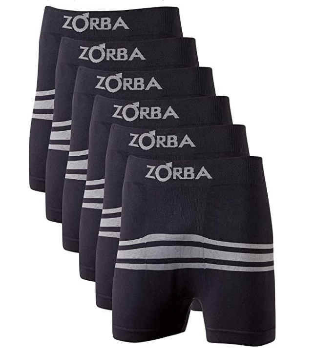 Kit 6 Cuecas Boxer Seamless, Zorba, Masculino