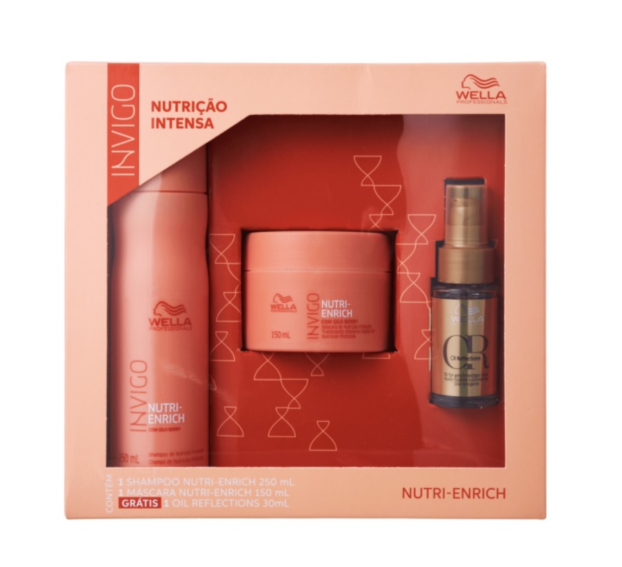Kit Wella Professionals Invigo Nutri-Enrich Oil Reflections (3 Produtos)