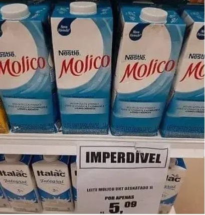 LEITE DESNATADO MOLICO 1L