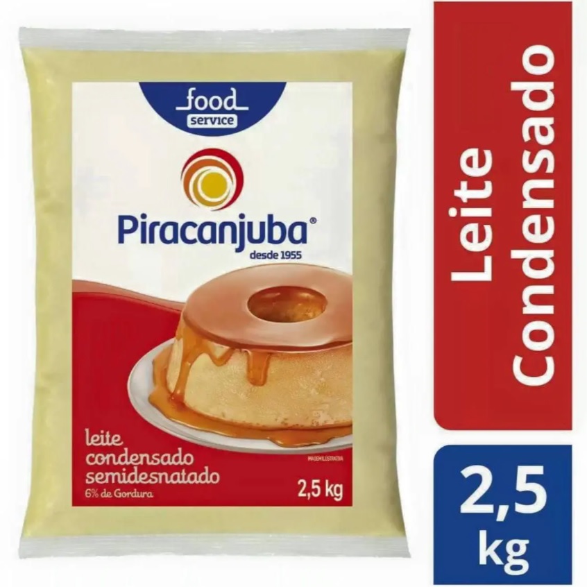 Leite Condensado Piracanjuba Bag 2,5Kg