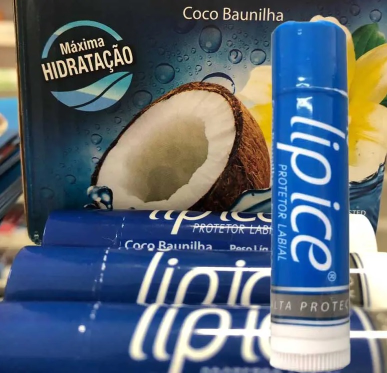 Lip Ice Protetor Labial FPS15 – Coco e Baunilha 3.5g