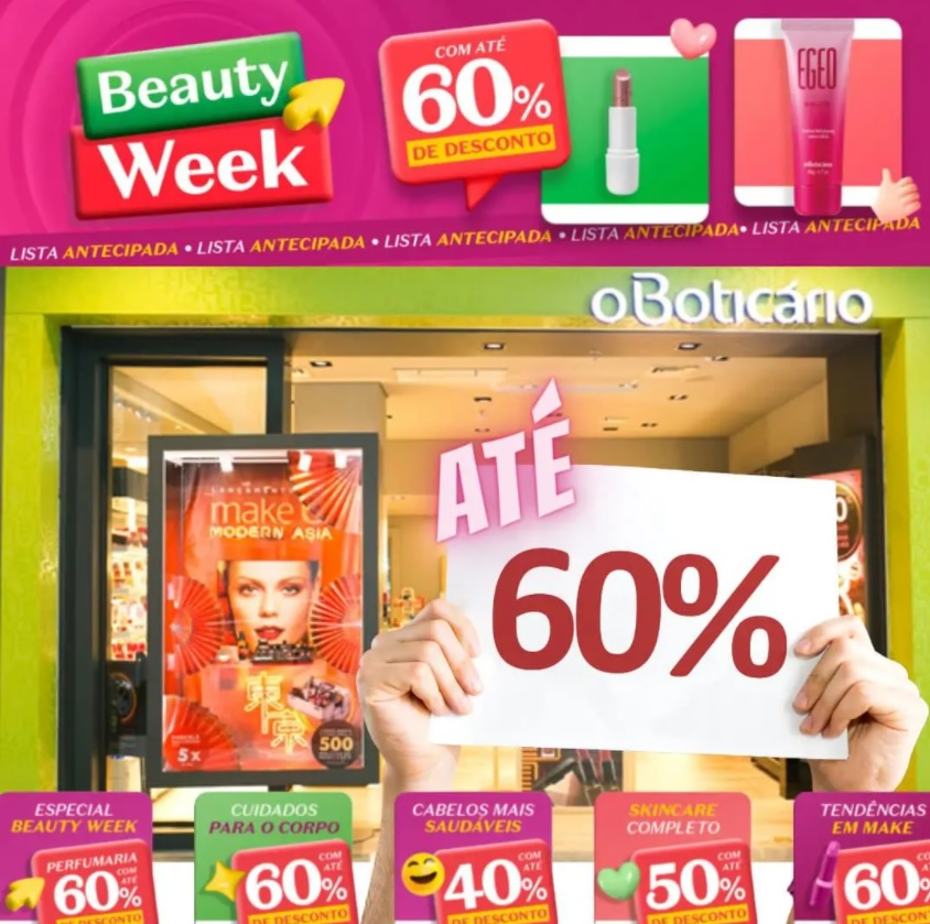 MAIS DE 850 itens com até 60% OFF