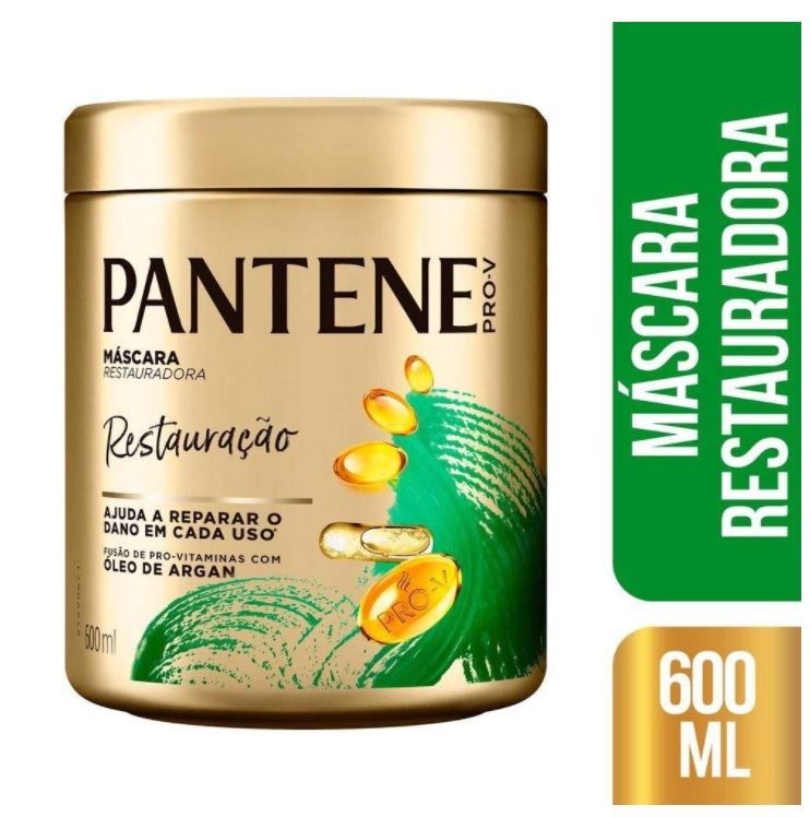 Máscara Fortificante Restauração, Pantene, 600 ml