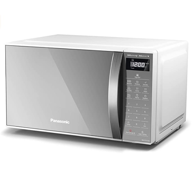 Micro-ondas Panasonic NN-ST27LWRUN – 110V, 21L, Branco, Porta Espelhada