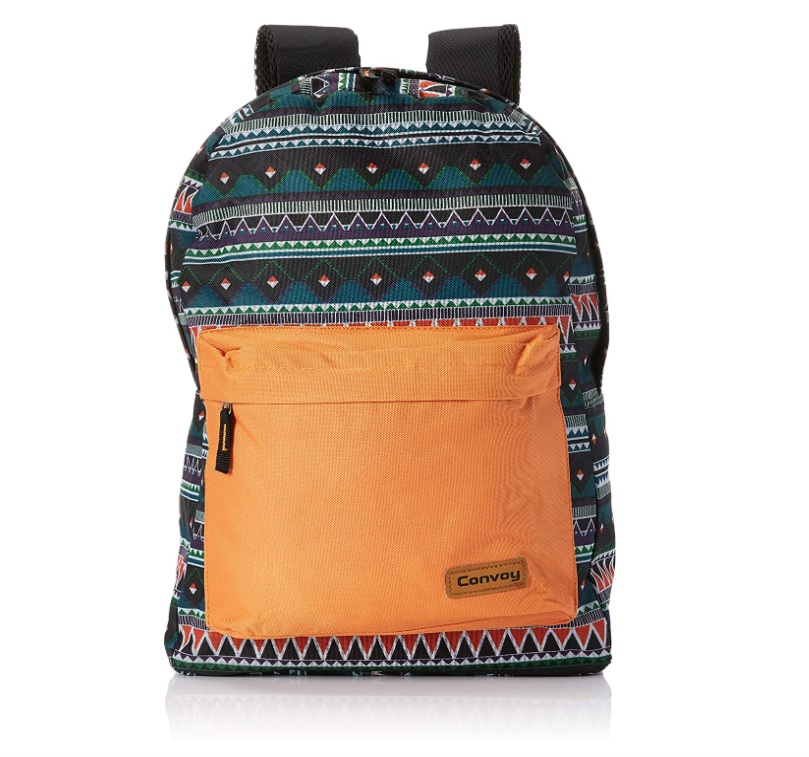 Mochila Casual, Poliester, Feminina, Laranja
