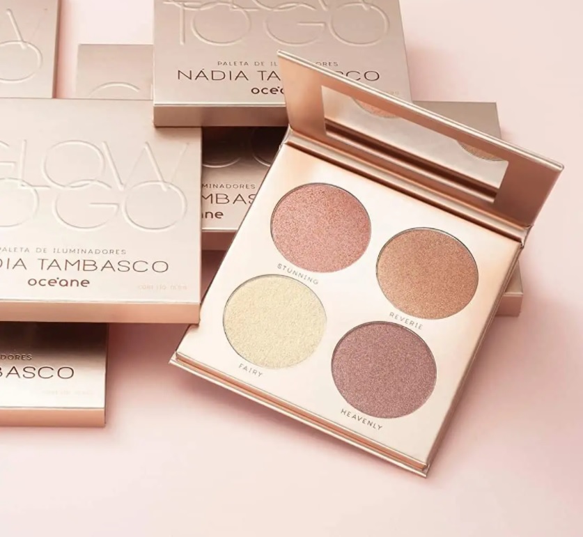 Paleta de Iluninadores Glow To Go Nádia Tambasco, Océane