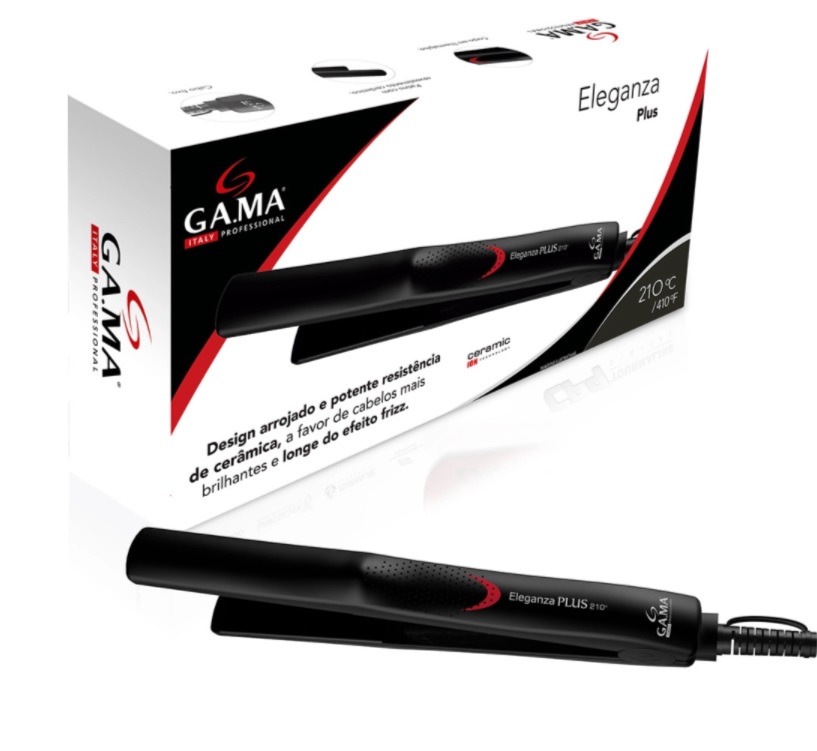 Prancha Ga.Ma Eleganza Plus Bivolt Preta