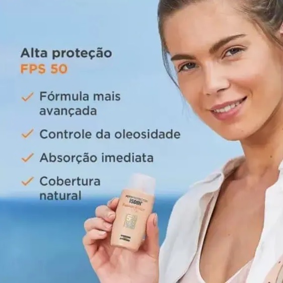 Protetor Solar Facial ISDIN FPS 50 Fusion Water – Fotoprotector 50ml