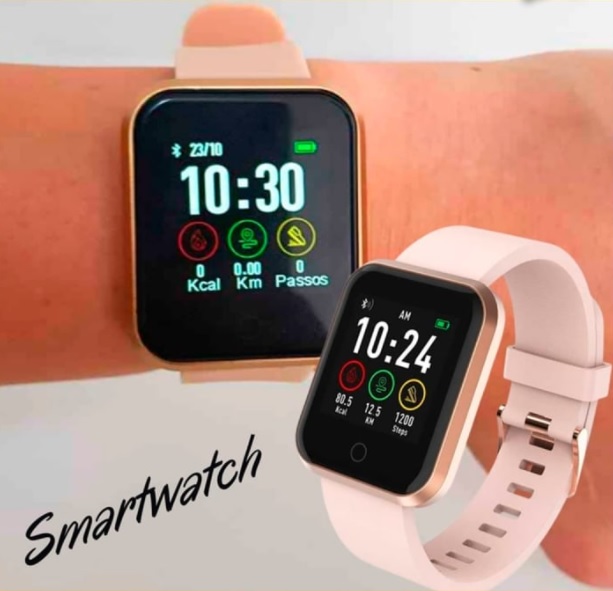 Relógio Smartwatch, Multilaser, Roma, Atrio, Android/IOS, Rosê
