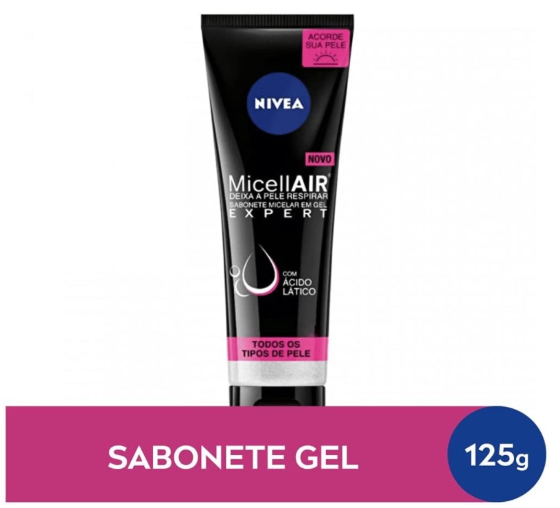 Sabonete Facial em Gel NIVEA MicellAIR Expert 125ml, Nivea