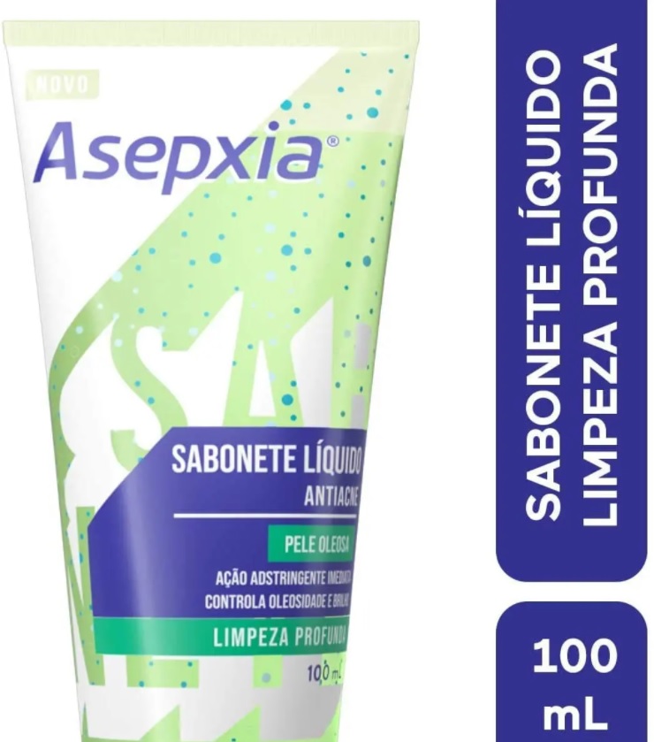 Sabonete Líquido Asepxia Limpeza Profunda, Asepxia