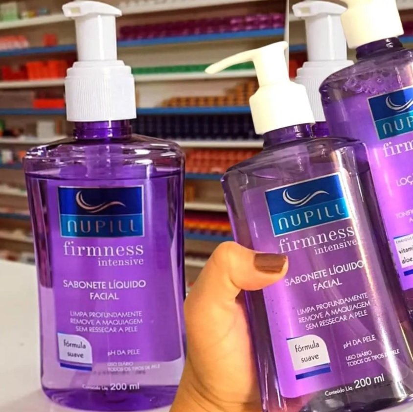 Sabonete Liquido Facial Nupill Firmness 200Ml, Nupill, Roxo
