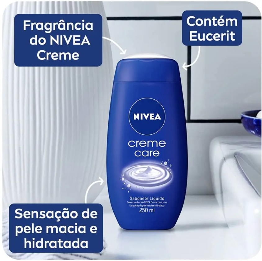Sabonete Líquido Nivea Creme Care 250Ml, Nivea