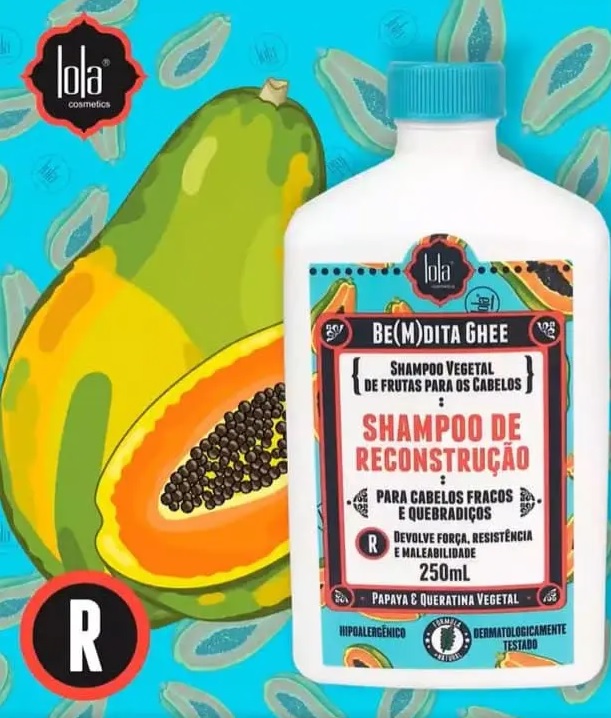 Shampoo Ghee de Reconstrução, Lola Cosmetics