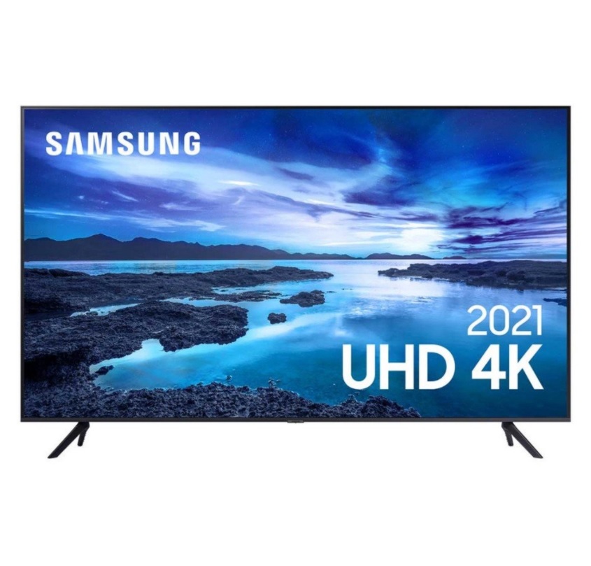Smart Tv Led 60 Polegadas 60au7700 Uhd Bluetooth Processador Crystal 4k Alexa Samsung