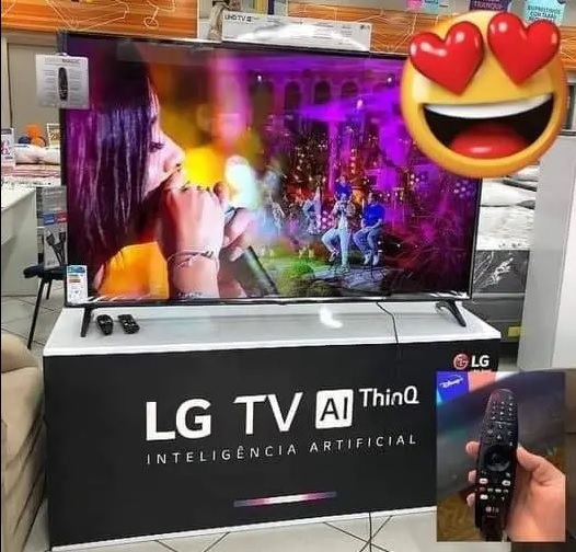 Smart Tv Lg 70″ 4k Uhd 70up7750 Wifi Bluetooth Hdr Inteligência Artificial Thinq Smart Magic Google Alexa