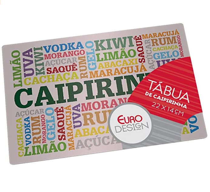 Tábua de Vidro 22 cm para Caipirinha Sabores, TBC0373, Euro Home