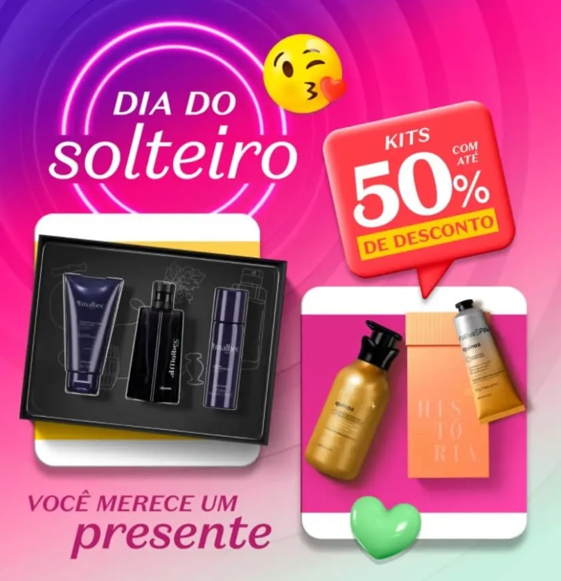 Vários kits com até 50% OFF