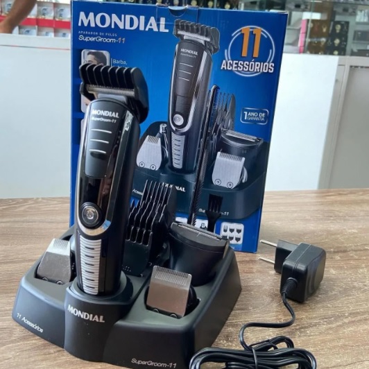 Aparador de Pelos Mondial, Super Groom – 11, Preto/Prata, Bivolt – BG-05