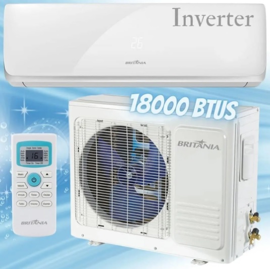 Ar Condicionado Split Britânia 18000 BTUs Inverter Frio 220V BAC18000IFM9W
