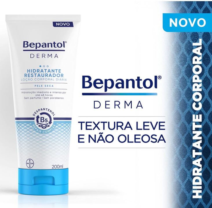 Bepantol Derma Hidratante Restaurador – Loção Corporal Diária 200ml, Bepantol