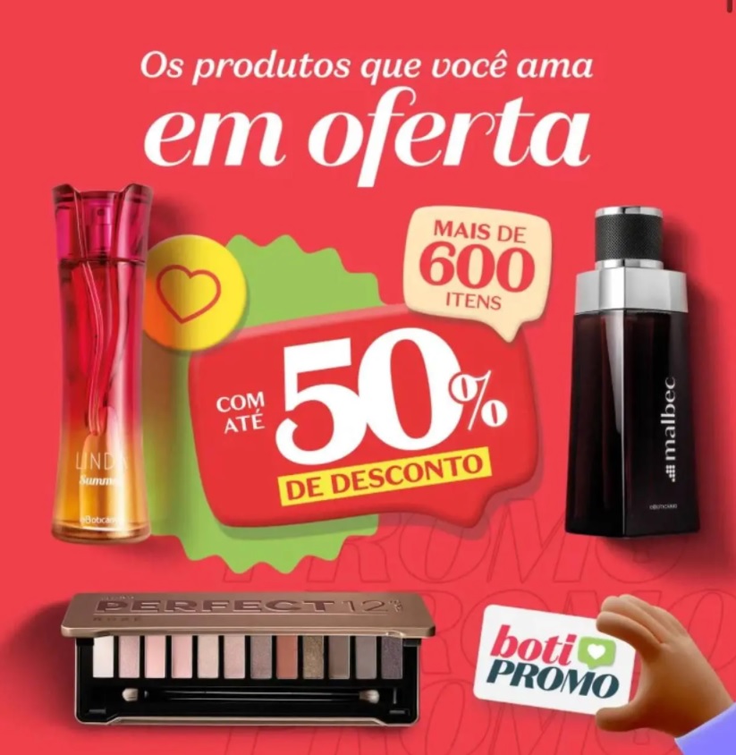 Boti Promo Mais de 600 itens com até 50% de desconto
