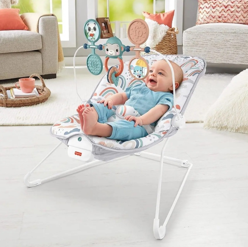Cadeirinha Diversão no Arco-íris Branco – Fisher Price Baby