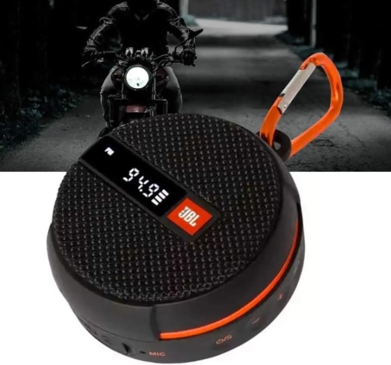 Caixa de Som JBL Wind 2 Suporte para Motos e Bicicletas Bluetooth À Prova D’água – JBLWIND2BLK