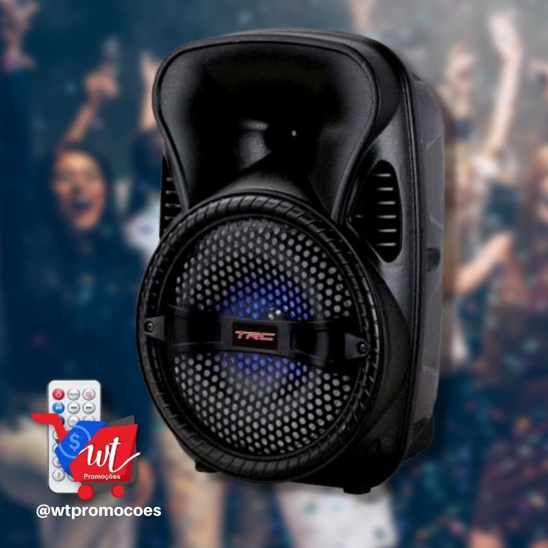 Caixa de Som TRC 5512 Bluetooth Amplificada 120W – USB