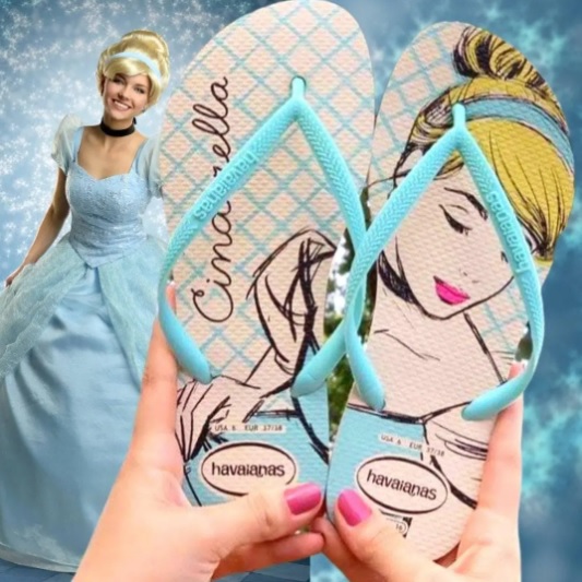 Chinelo Slim Princesas, Havaianas, Feminino