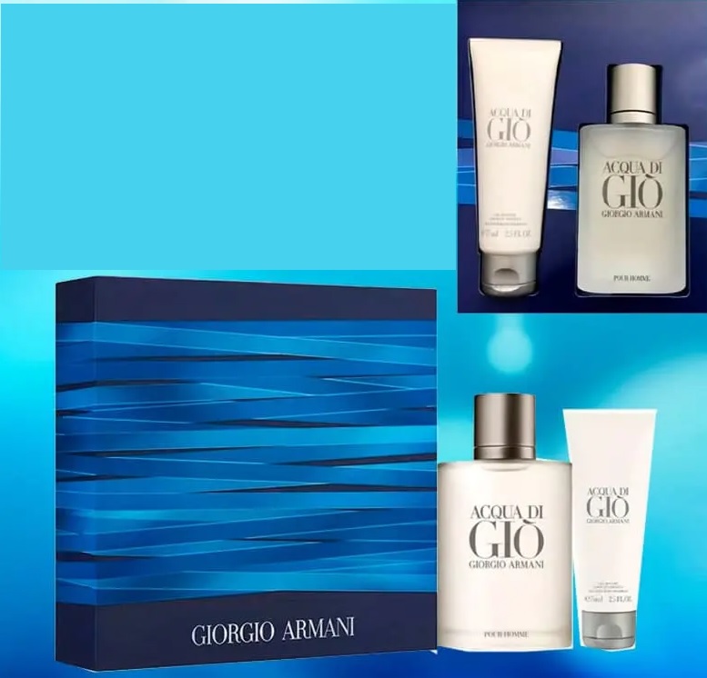 Conjunto Acqua di Giò Giorgio Armani Masculino – Eau de Toilette 100ml + Gel de Banho 75ml