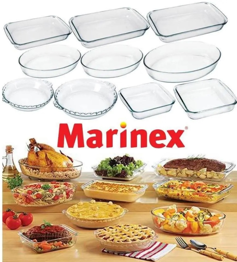 Conjunto de Refratários, 10 Peças, Incolor, Marinex