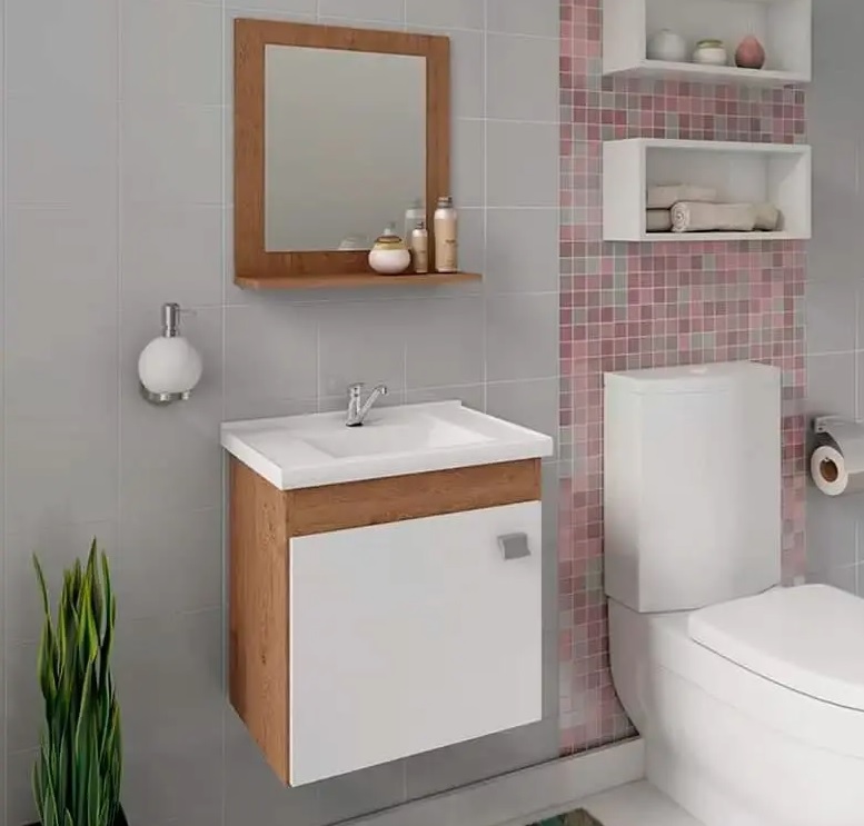 Conjunto para Banheiro com 1 Porta e Cuba Iris-MGM