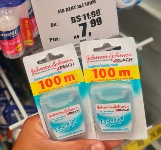 Fio Dental Essencial, Reach, 100m