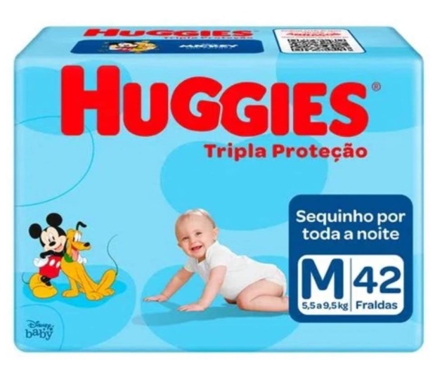 Fralda Huggies Tripla Proteção M – 42 fraldas