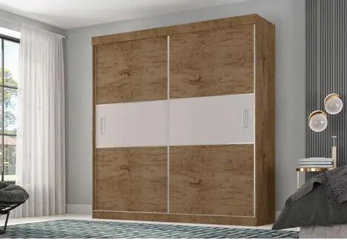 Guarda-roupa Casal 2 Portas de Correr – 4 Gavetas Araplac 1940