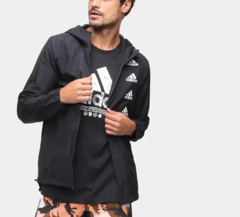 Jaqueta Corta Vento Adidas Favourites Masculina