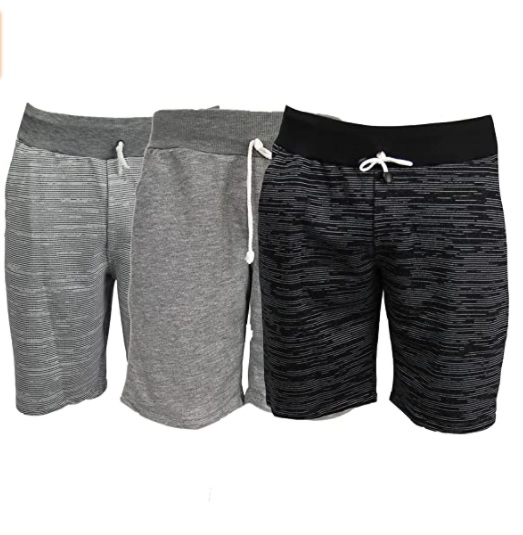 KIT 3 Bermudas Moletom Masculino