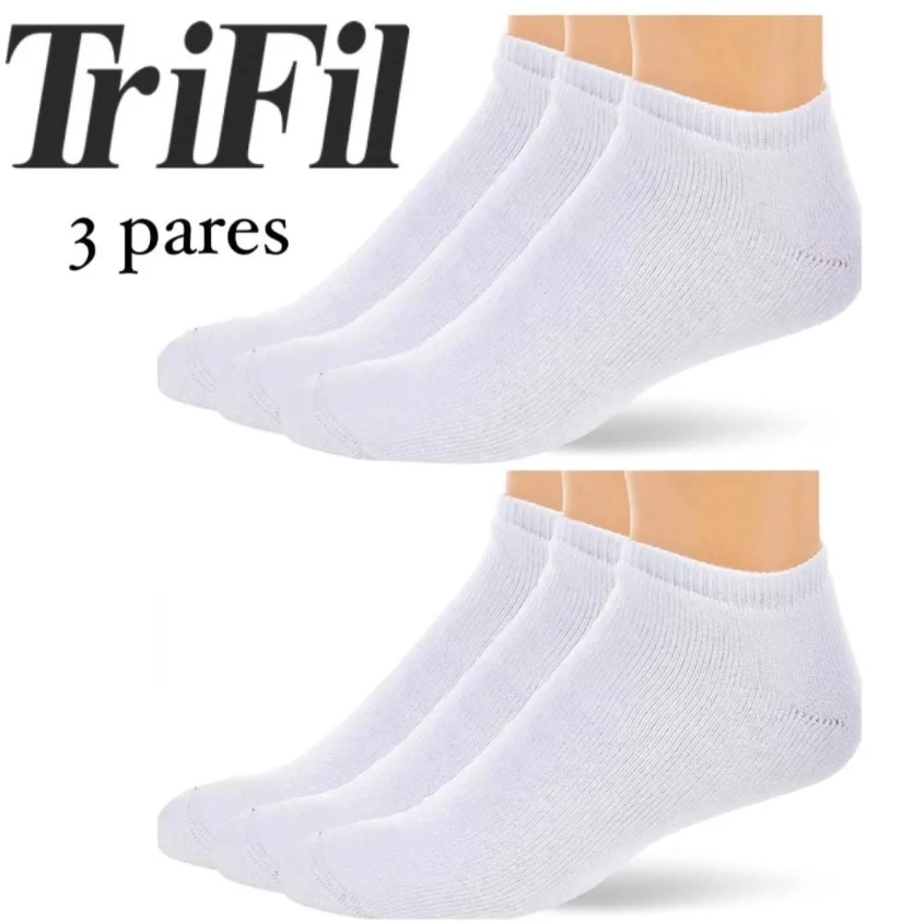 Kit com 3 Meias Atoalhadas, Trifil, Adulto Unissex