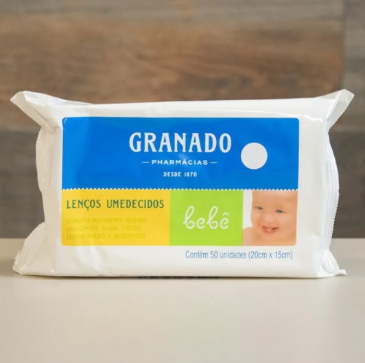 Lenços Umedecidos Bebê Tradicional, Granado