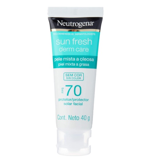 Neutrogena Sun Fresh Oily Skin sem Cor Fps 70, Neutrogena