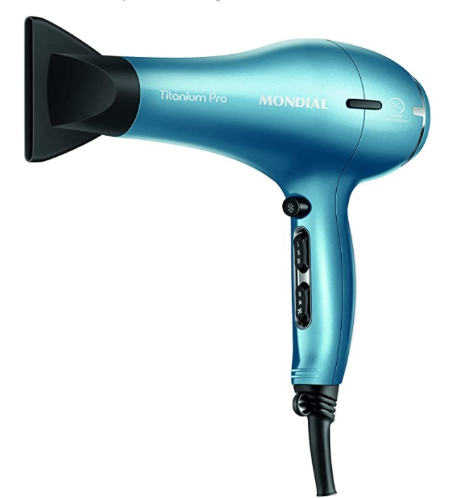 Secador de Cabelos Profissional, Mondial, Azul, 220V, 2000W – SCP-02