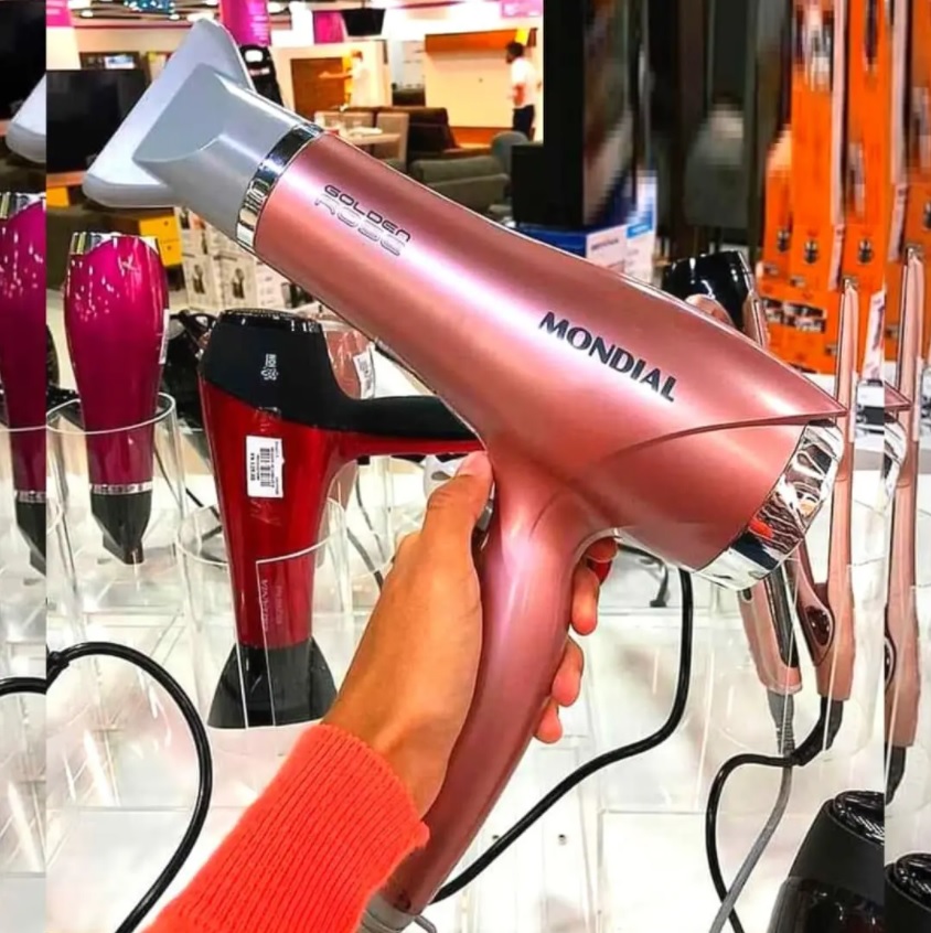 Secador de Cabelos Profissional, Mondial, Golden Rose, 2000W – SCP-01