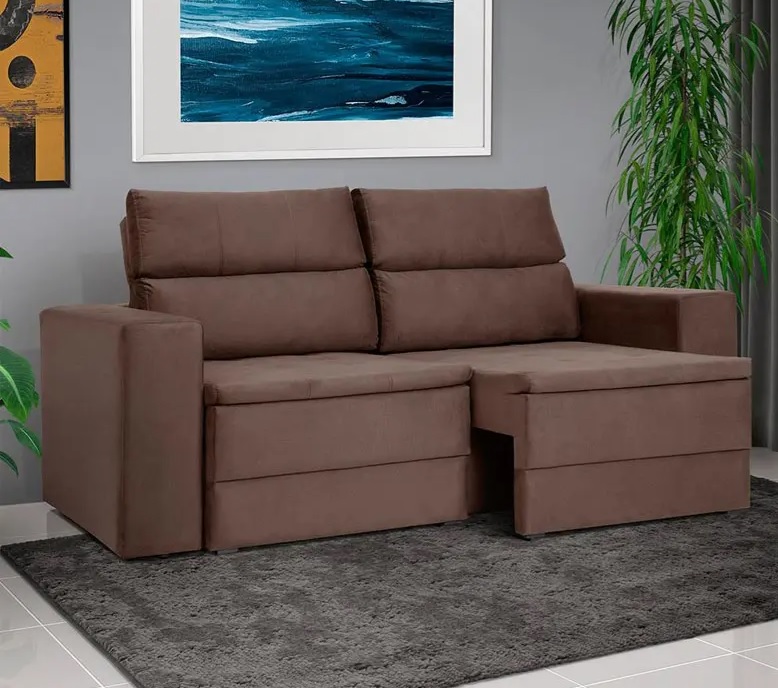 Sofá 3 Lugares Master Aspen II Retrátil e Reclinável 193 cm de largura