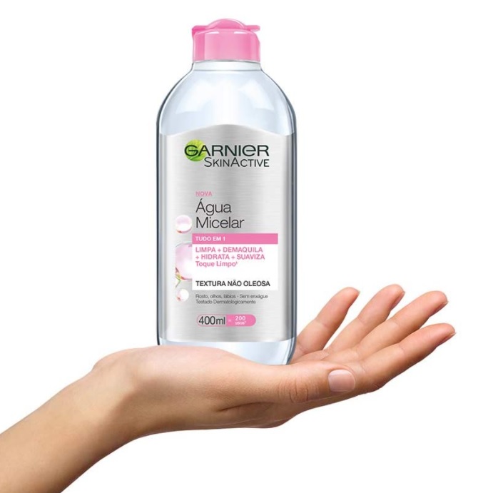 Água Micelar Garnier SkinActive Tudo em 1, 400ml